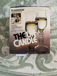 Corning The Un-Candle Platinum Plantation Candlestick