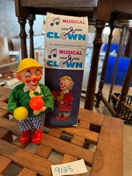 Toy Musical Clown Wind Up Toy