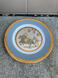 24k Gold Chokin Art Plate