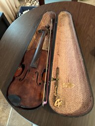 Violin With Case Project Antique