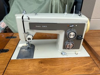 Vintage Sears Kenmore Sewing Machine Desk Table