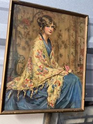 Alice Blue Gown Marked Framed Art Work