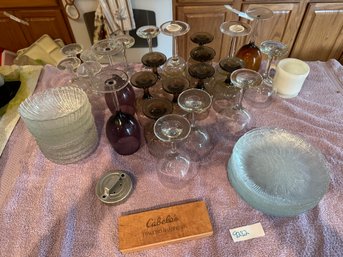 Kitchen Glass Stemware Bowls Cup Lot