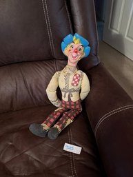 Vintage Clown Doll Plush Toy