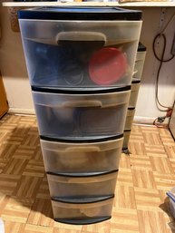 Storage Drawers With Assorted Kitchen Ware