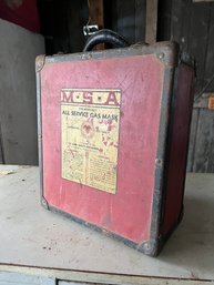 Firefighter Metal Gas Mask Case / Trunk