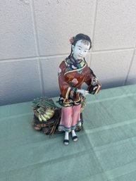 Chinese Shiwan Majolica Like Glazed Figurine