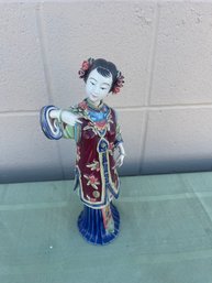 Chinese Shiwan Majolica Like Glazed Figurine