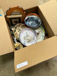 Vintage Plate And Clock Lot