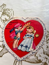 Queen Of Hearts Vintage Americard Valentine Card