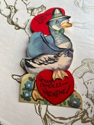 'lovin You Gives Me Goose Pimples!' Vintage Valentine Card