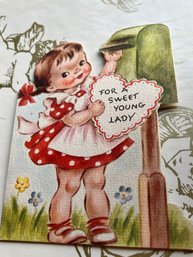 Rust Craft Vintage For A Sweet Young Lady Valentine Card