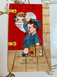 Vintage Room For Rent A-Meri-Card  Valentine Card