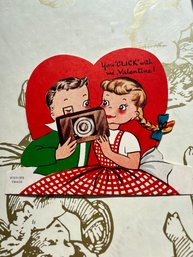 1953 You Click With Me Vintage Valentine
