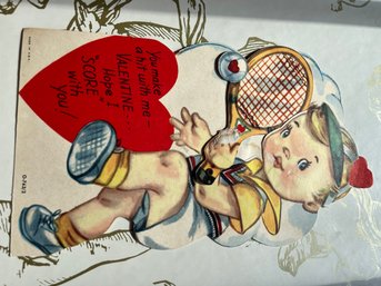 1954 Vintage Tennis Valentine