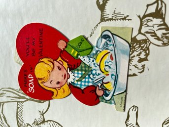 1955 Heres Soapin Vintage Valentine
