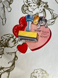 1946 Stamp On Your Heart Valentine