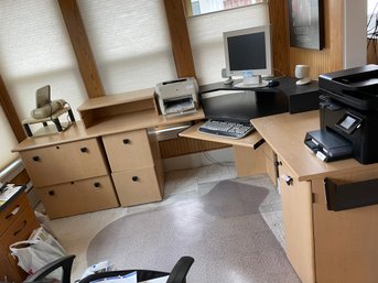 Office Computer Desk Filing Drawers