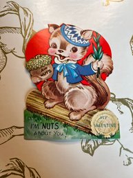 Vintage Im Nuts About You Valentine