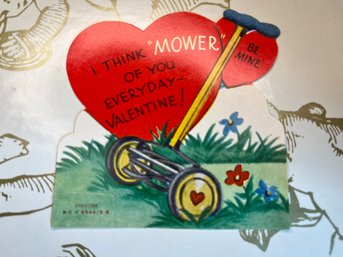 1953 I Think Mower Of You Valentine