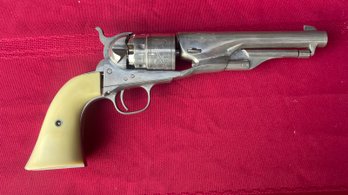 1860 Civil War Colt Army White .44 Cal White Grip #56263, 'Address Col. Sam Colt New York US America' Revolver