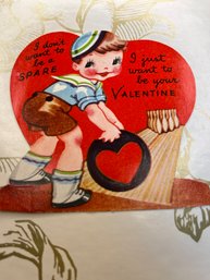 Vintage Bowling Valentine Card