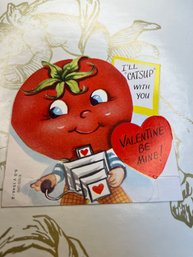 A-meri-card Dated 1955 Ill Catsup With You Valentine Card