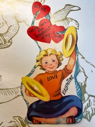 Vintage Dated 1951 Symbols Of My Love Valentine Card