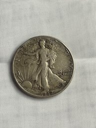1942 US Coin Walking Liberty Half Dollar