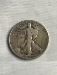 1945 US Coin Walking Liberty Half Dollar