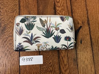 Wallet Tory Burch Blue With White Floral