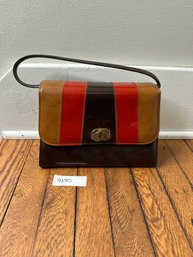 Vintage Handbag Brown And Red