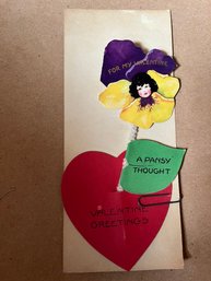 1928 A Pansy Thought Valentine