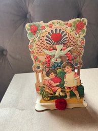 Vintage German Honeycomb Valentine