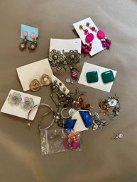 Craft Earrings Lot - Pierced