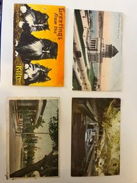 Lot Of 4 New York Postcards 1912,1955,1952