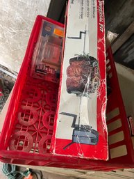 Mixed Lot - Coca Cola Plastic Tray With Duplex Outlet McGuires Headlight Repair Kit And Rotisserie