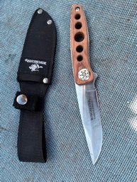 Winchester Limited Edition Wood Handle Buck Knife With Sheath