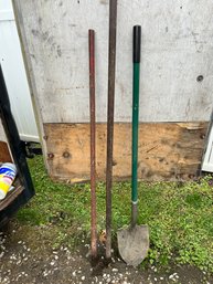 Shovel And Steel Pinch Point Pry Bar