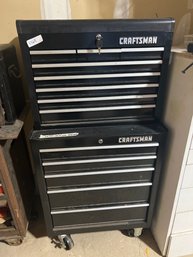 Craftsman Black Rolling Tool Chest / Tool Box FILLED With TOOLS
