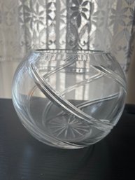 Bombay Crystal Glass Rose Bowl