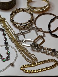 Mixed Lot Of 11 Bracelets Costume Jewelry Lot