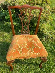 Fantastic Claw Foot Vintage Accent Chair