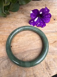 Vintage Natural Stone Jade Bangle Bracelet