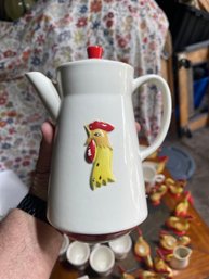1962 Holt Howard Coq Rouge Roosters Electric Coffee Hot Pot