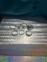 Lot Of 7 Rings Sizes 4.25, 8.5, 5.5, 4 3/4, 6 3/4, 4.5, 7