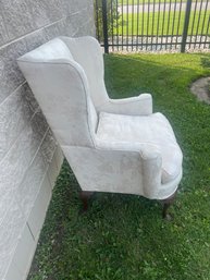 Lovely Ivory Upholstered Accent Chair