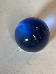 Vintage Blue Glass Marble Shooter