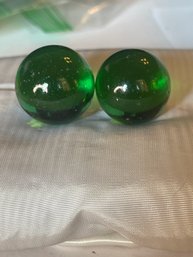2 Vintage Marble Shooter