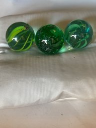 Lot If 3 Vintage Marble Shooter